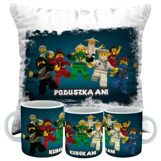 Detský vankúš - Vankúš LEGO Ninjago Muck Set 40x40
