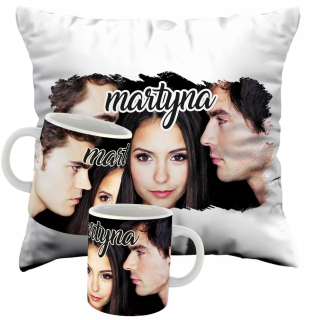 Detský vankúš - Nastavte vankúšový pohár Vampire Diaries +Meno