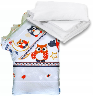 Perinky do kočíka - Sada posteľnej bielizne pre kolísku kočíka s náplňami