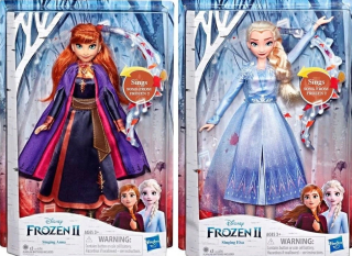 Frozen Elsa - Sada Singing Doll Elsa Anna v poľskom Frozen