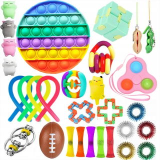 SQUISHY FIDGET TOYS SET ANTISTRESOVÉ HRAČKY