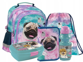 Baby Yoda School Batoh vo veľkých vzoroch A4 USB