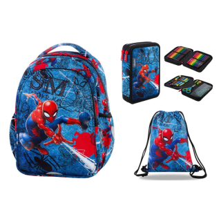 Školský batoh - Joy S Coolpack Marvel Spiderman School Set
