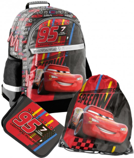 Školský batoh - McQueen Paso School Set McQueen Batoh Bag 3in1