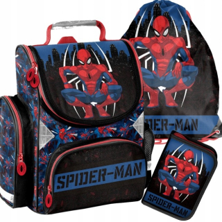 Aktovka - Školský set Paso Satchel Sack Spider-Man 3in1