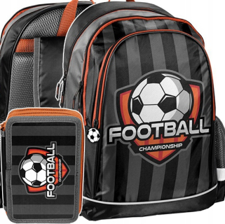 Školská taška - batoh, set, zostava - Školské nastavenie futbalového batohu + Paso ceruzky