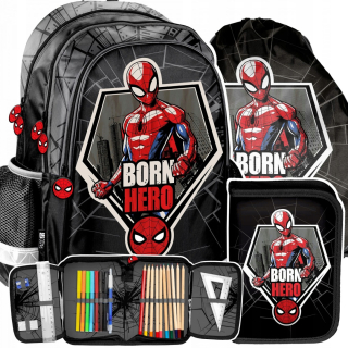 Školský batoh - Spider-Man Backpack School Set + Free