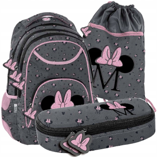 Školský batoh - Škola sada batohu vrece myš Minnie Kl. 1-3