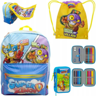 Školský batoh - Škola sada Super Zings Batoh Cencil Case + Bag