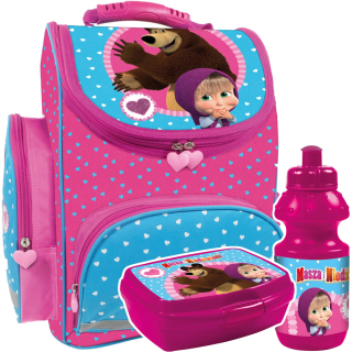 Aktovka - SchoolBag School Bag Masha a medveď