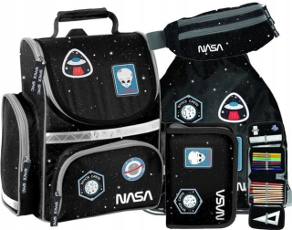 Aktovka - Satchel Set Pencil Case Sack a obličky NASA KOSMOS