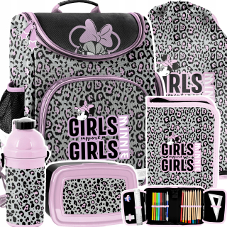 Set School Bag Minnie Pink Mouse Paso Mouse