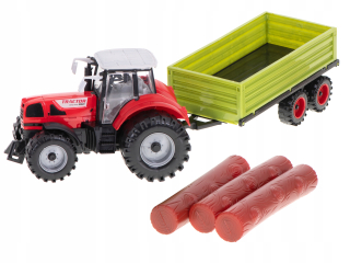 KIT + Traktor Ťahač s drevenými balíkov