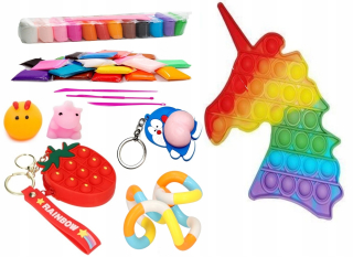 ANTISTRESOVÁ SÚPRAVA FIDGET TOYS POPIT XL