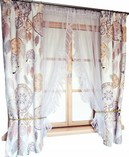 Detské záclony - Sada opona +Catchers 400x160 Závesy