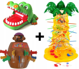 KIT + pirát + krokodíl opice, skákanie zubár