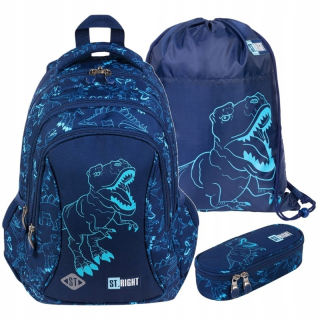 Školský batoh - Školský batoh set dinosaur T-Rex BP26 St.right