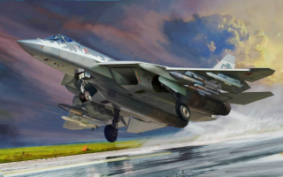 ZVEZDA Plastikový model Suchoj SU-57