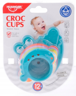 Bath toy hrnčeky Crocodile Mega Creat ...
