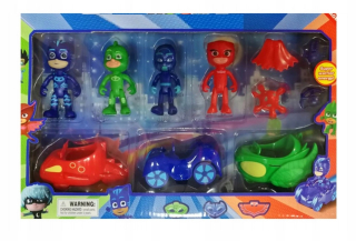 Toy pidżamersi pjmasks sada vozňov figúrky