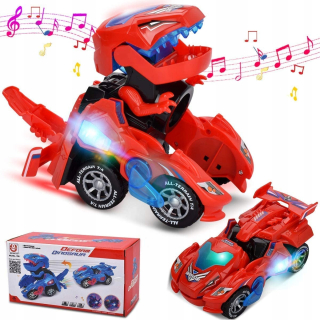 Dinosaur hračka deformácie auto na elektrický pohon