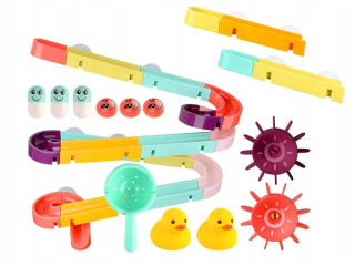 Bath toy track slide kačica ZA3376
