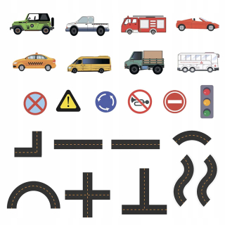 Bath Toy Roadway Road Signs