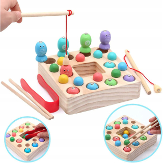 Rybárske náčinie Montessori vzdelávací pre deti
