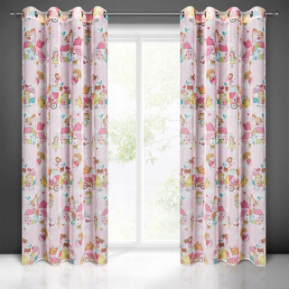 Detské závesy - Aura Curtain Matte Navy modrá 140x250 zlato