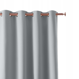 Detské závesy - Opona Aura Light Grey Matte 140x250 sprievodcov