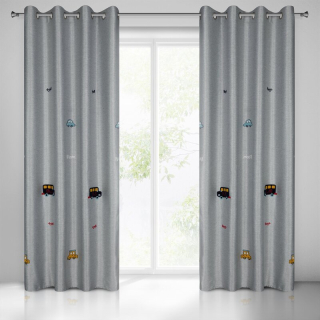 Detské závesy - Alvin Curtain Silver Eurofirany 140x250
