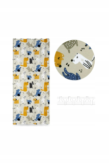 Detské závesy - Dekoratívne opona šťastné psy 135x250 cml