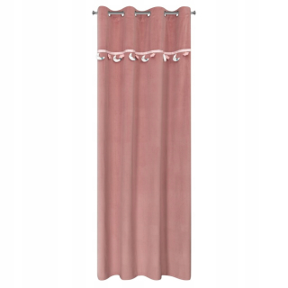 Detské závesy - Curtain Stars 250 cm biele hviezdy