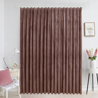 Detské závesy - Velvet Bulp Curtain, Dirty Pink, 290x245