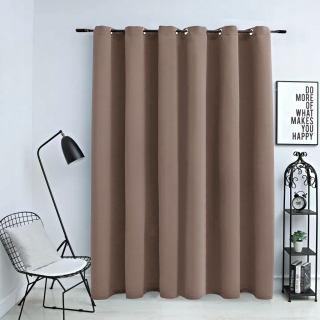 Detské závesy - Závesné hnedé kolesá, taupe, 290x245 cm