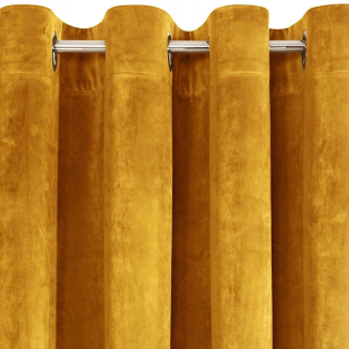 Detské závesy - Villa Curtain Ready Wheels 140x250 cm horčica