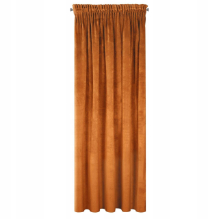 Detské závesy - Villa Curtain Ready na 140x270 páska velor ruda