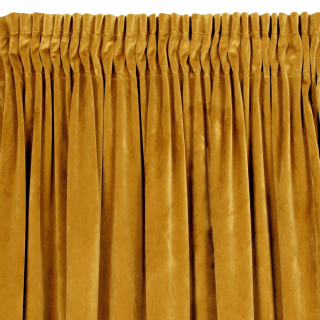 Detské závesy - Villa Curtain pripravená s horčicovou páskou 140x270