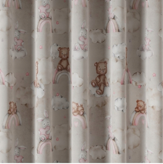 Detské závesy - Misiaki Curtains Róz Koml Height 270