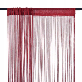 Detské závesy - Strunové záclony 2 kusy 100x250cm Burgundsko