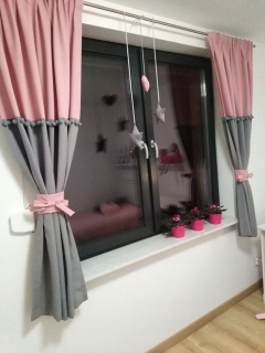 Detské závesy - Špinavé rozmazané závesy šité do 140 cm