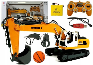 Diaľkovo riadený rýpadlo R / C 1:16 Double E