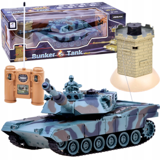 Diaľkovo ovládané nádrž + Bunker Bitwa RC0424