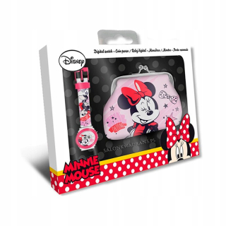 Minnie mouse - Digitálne hodinky s portfóliom Minnie WD21189