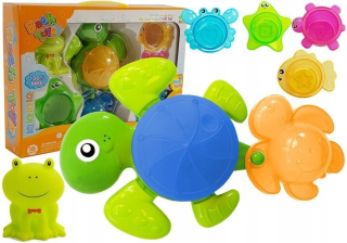 Zes. Kúpeľne korytnačky hviezdice plast. Vodopád
