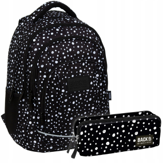 Školský batoh - Set 2 v 1 batohu ceruzka Cencil Back Up School Dots