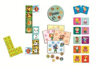 Zajačik Bing - Sada 3 Bingo Memo Domino Djeca vzdelávacie hry