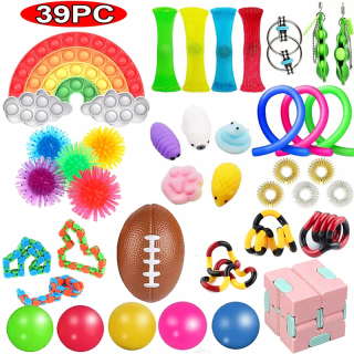 Sada 39 hračiek jednoduchý dimple pop to fidget