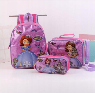 Školská taška - batoh, set, zostava - 3IN1 BACKPACK BAG CASE CASE SET ZOSIA SOFI