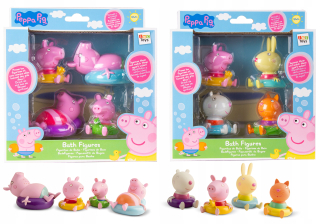 Súprava 4 kúpacích obrázkov PEPPA MIX